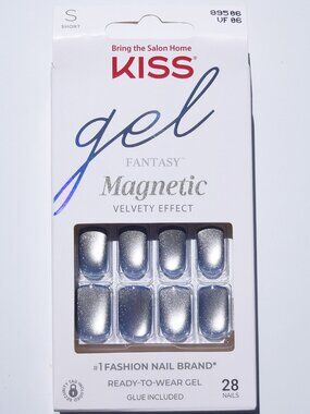 Kiss Gel Fantasy Magnetic Short Length Nails - See U Soon